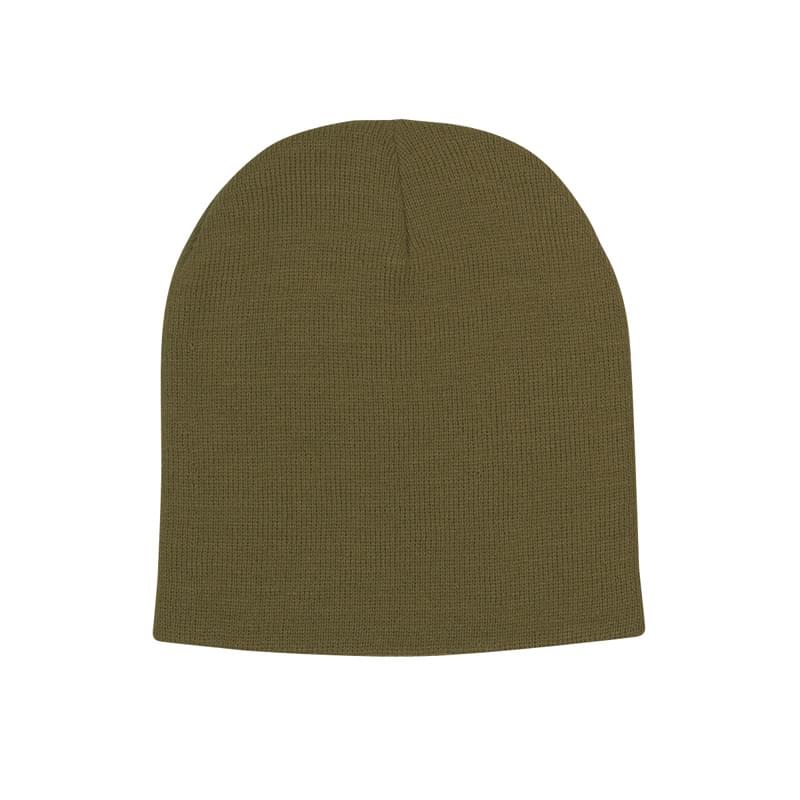 Olive color option for 100% Knitted Beanie Cap
