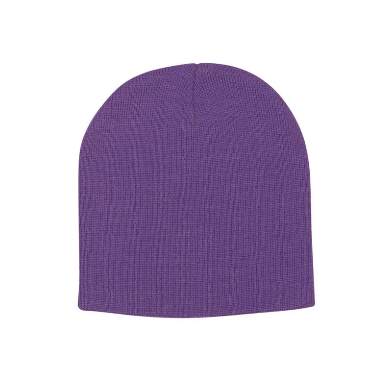 Purple color option for 100% Knitted Beanie Cap