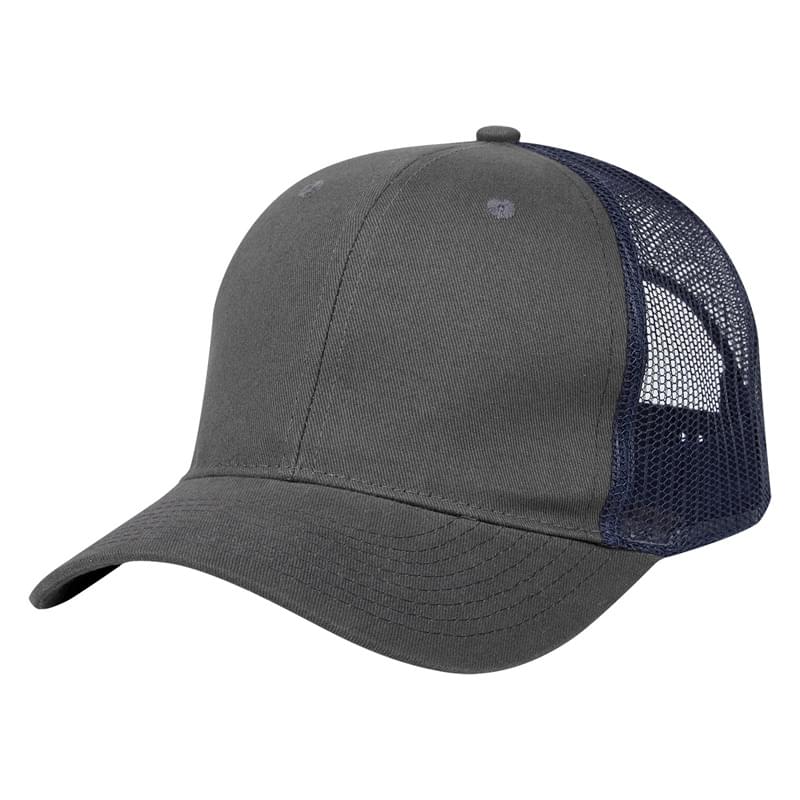 Gray/Navy color option for Adjustable Cotton Twill Back Cap