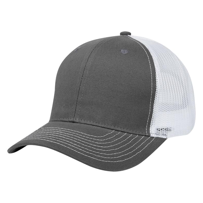 Gray/White color option for Adjustable Cotton Twill Back Cap