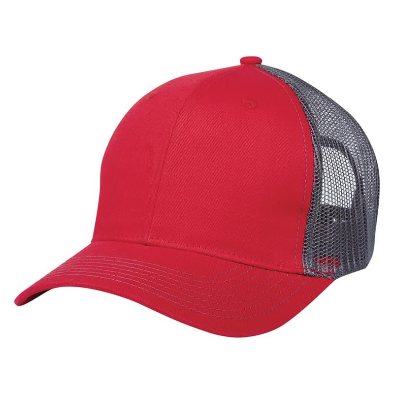 Red/Gray color option for Adjustable Cotton Twill Back Cap