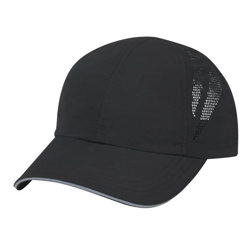 Black color option for Adjustable Sandwich Cap For Sports