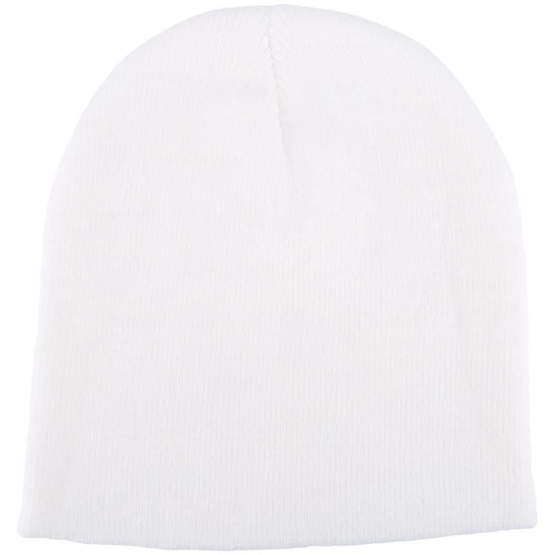 White color option for 100% Knitted Beanie
