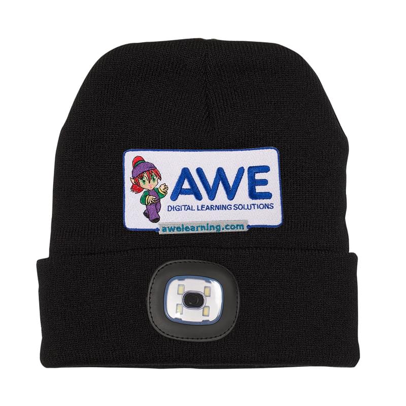 Black color option for Acrylic Beanie With Led Lights