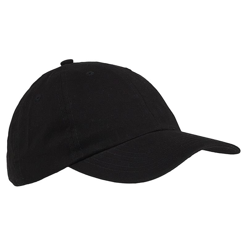 Black color option for 6 Panel Brushed Twill Cap
