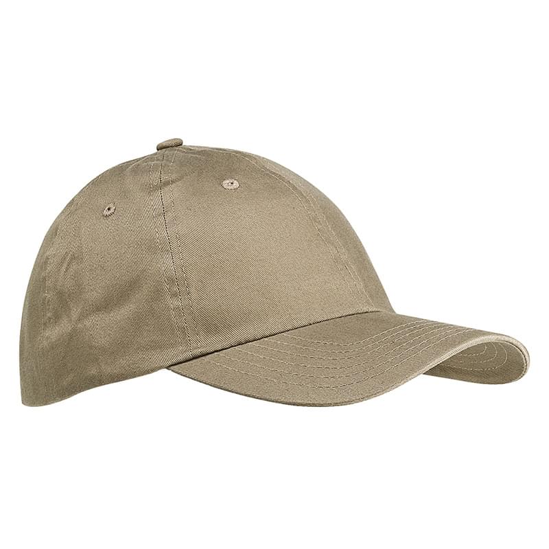 Khaki color option for 6 Panel Brushed Twill Cap