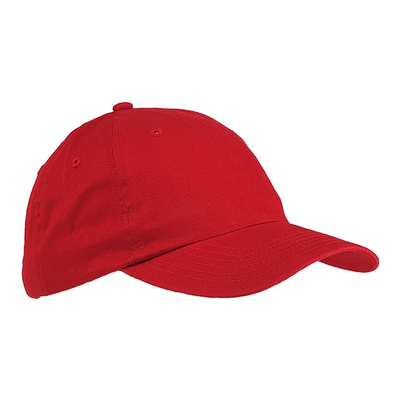Red color option for 6 Panel Brushed Twill Cap