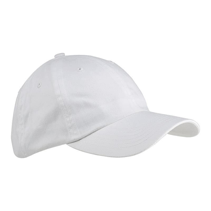 White color option for 6 Panel Brushed Twill Cap