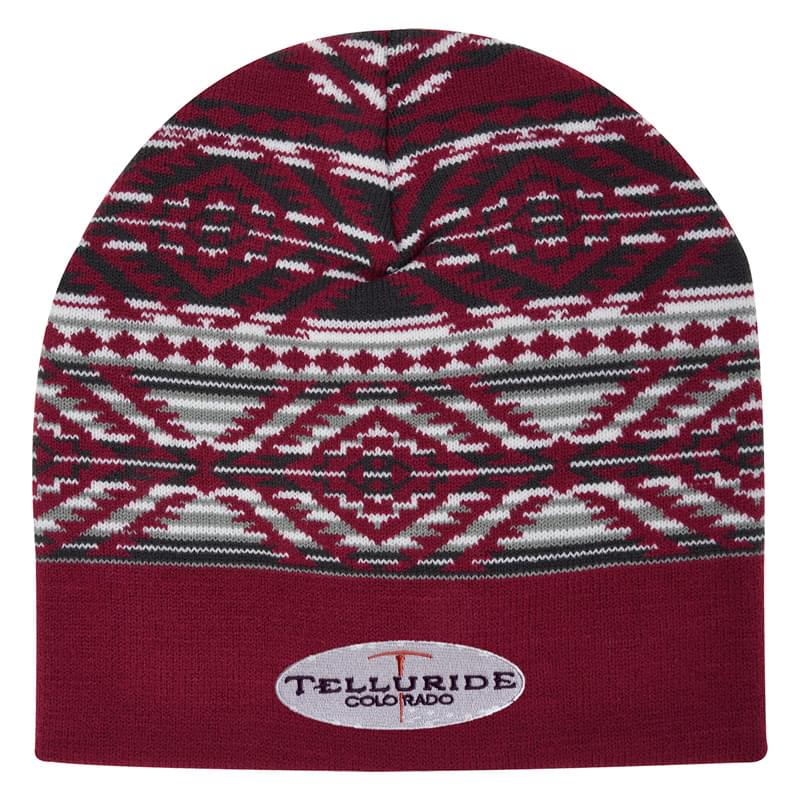 Maroon/White color option for Breezy Knit Beanie