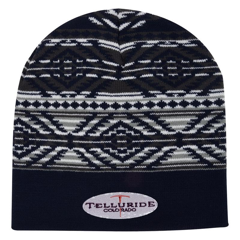 Navy/White color option for Breezy Knit Beanie