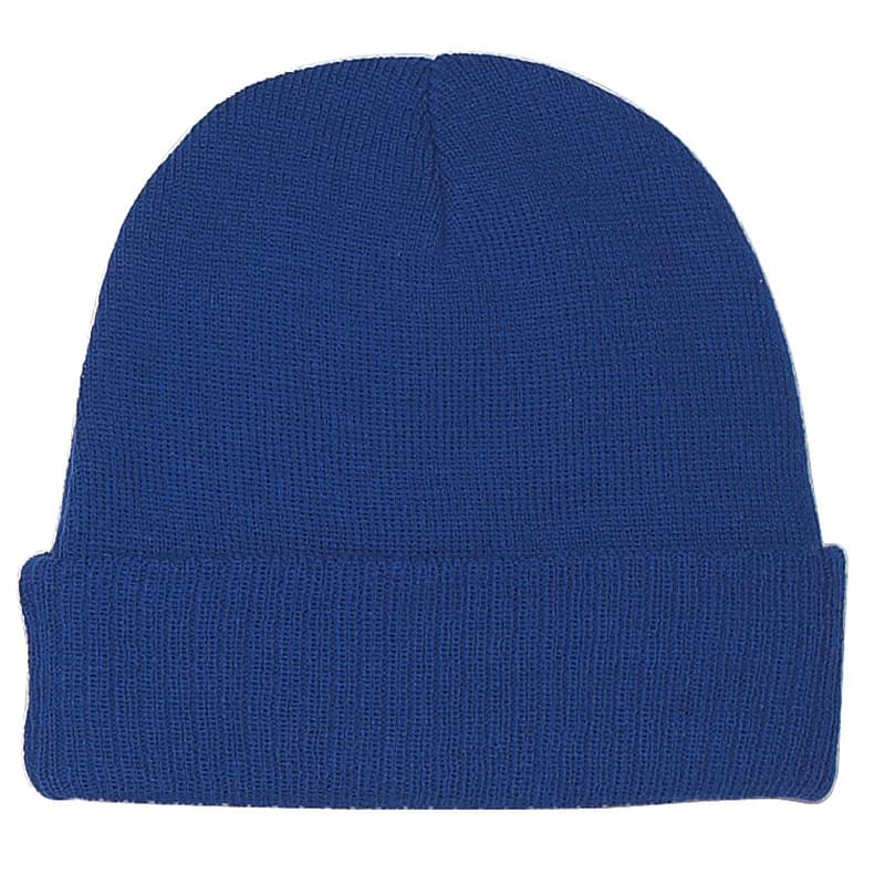 Royal Blue color option for 100% Acrylic Knit Beanie