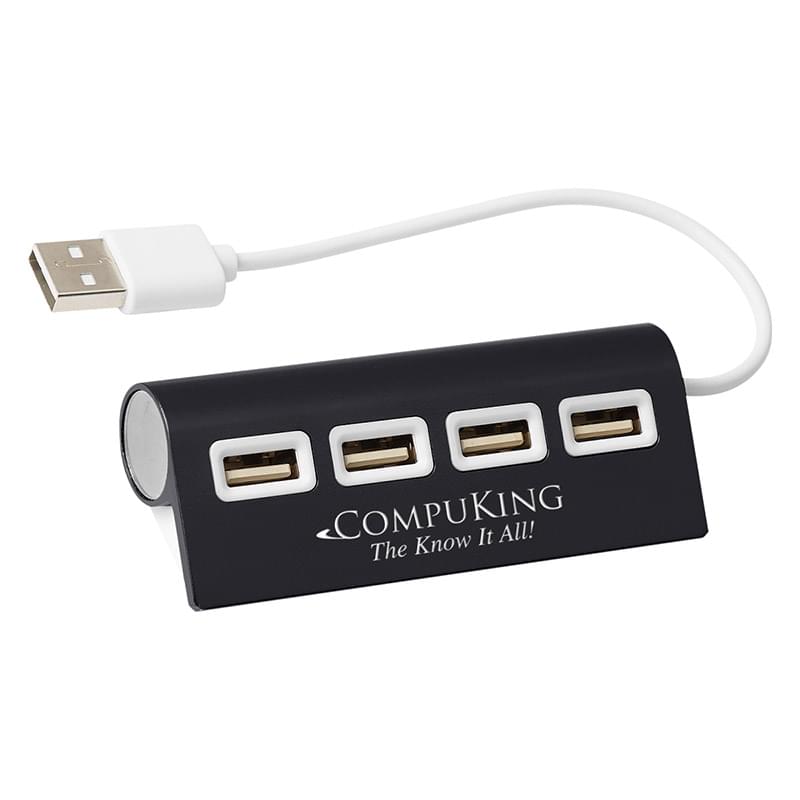 Black color option for 4 Port Aluminum Wave Usb Hub