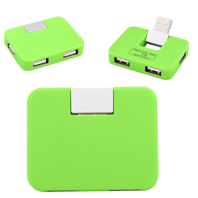 Lime Green color option for 4 Port Usb Hub