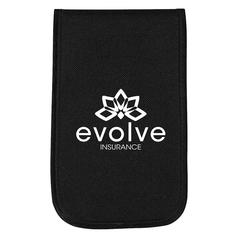 Black color option for 600 D Notification Blocker Polyester Pouch