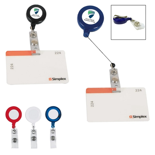 Main photo of Retractable Badge Holder With Laminated Label