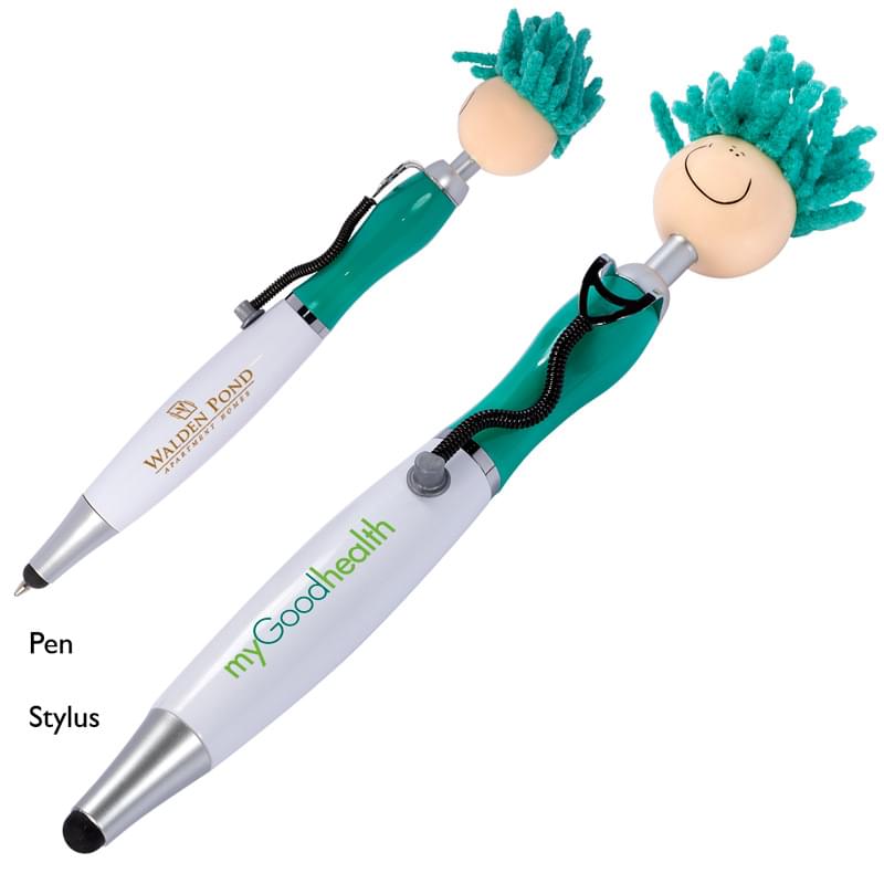 Teal color option for 2 In 1 Pen With Doctor Mop Toppers® Screen Cleaner