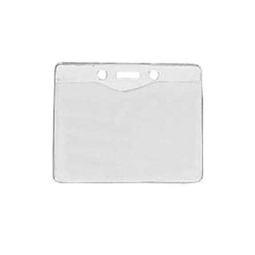 Photo of Blank Top Load Clear Vinyl Badge Holder W/Slot/Chain Holes
