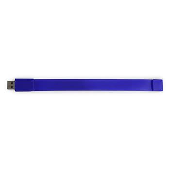 Blue color option for Custom Silicone Usb Flash Drive Wristband Bracelet