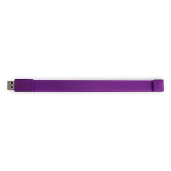 Purple color option for Custom Silicone Usb Flash Drive Wristband Bracelet