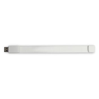 White color option for Custom Silicone Usb Flash Drive Wristband Bracelet