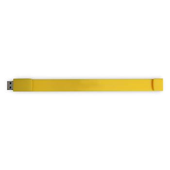 Yellow color option for Custom Silicone Usb Flash Drive Wristband Bracelet