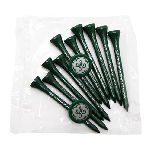 Photo of Golf Tee Poly Packet With 10 Tees & 2 Ball Markers