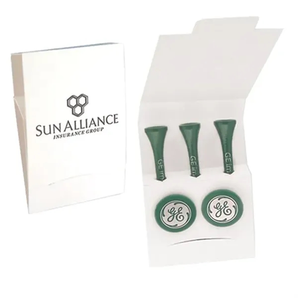 White color option for Custom Printed Matchbook Packet With 3 Tees And 2 Markers