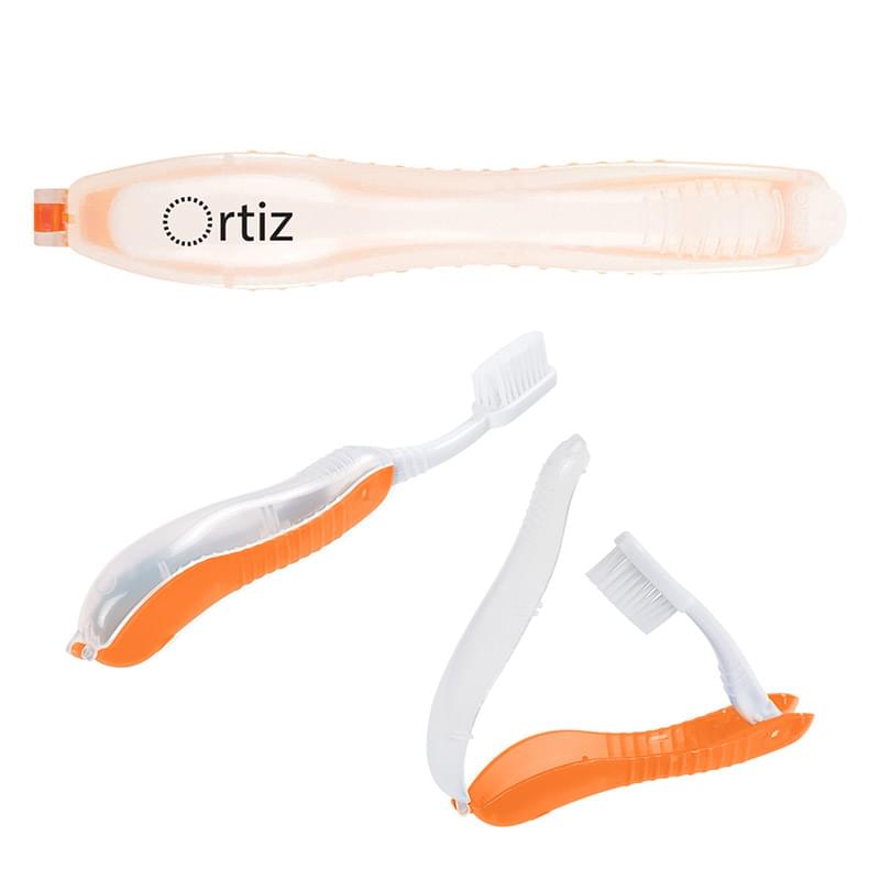 Orange color option for Foldable Toothbrush For Traveling