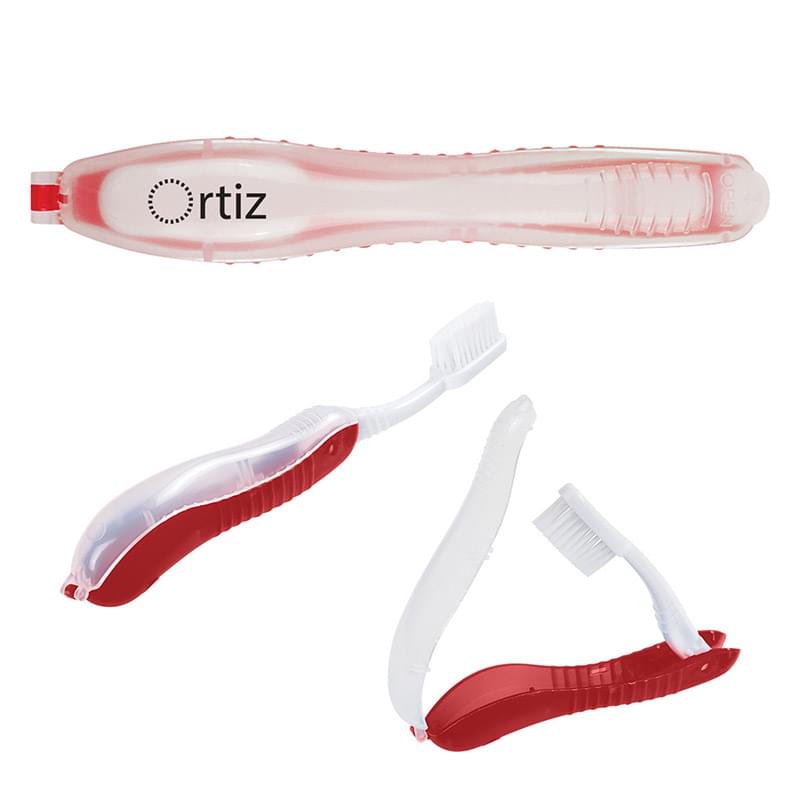 Red color option for Foldable Toothbrush For Traveling