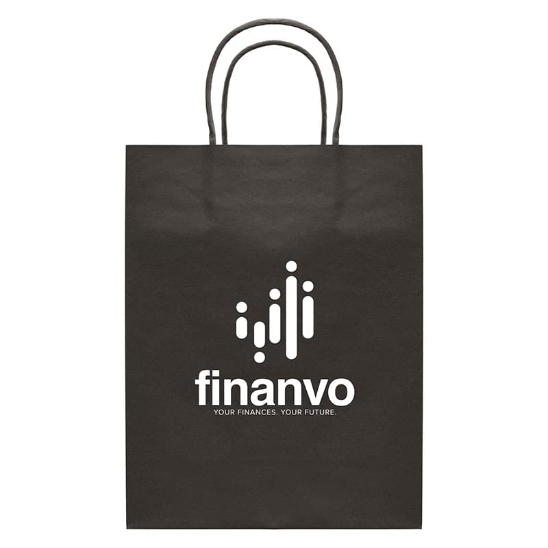 Black color option for Kraft Paper Bag   9.4"W X 12.12"H