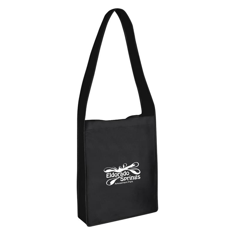 Black color option for Non Woven Messenger Tote Bag