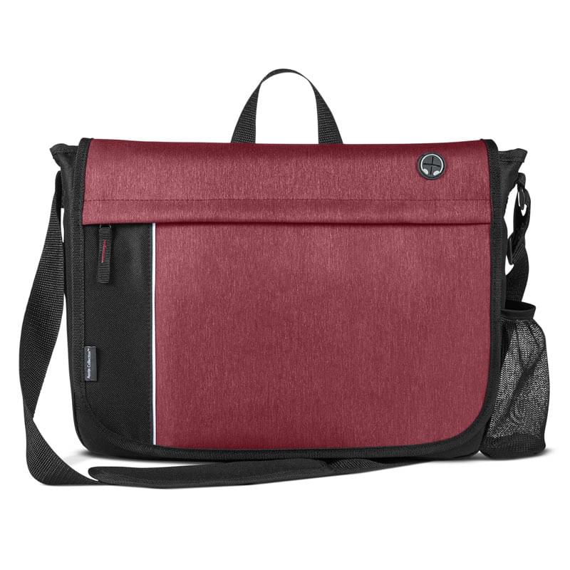 Heather Burgundy color option for Austin Nylon Collection Messenger Bag