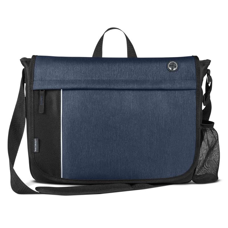 Heather Navy Blue color option for Austin Nylon Collection Messenger Bag
