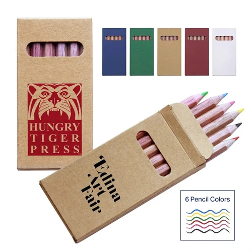Main photo of Six Color Wooden Pencil Set In Box