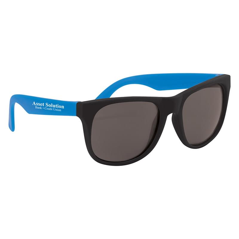 Black/Blue color option for Flexible Rubber Sunglasses