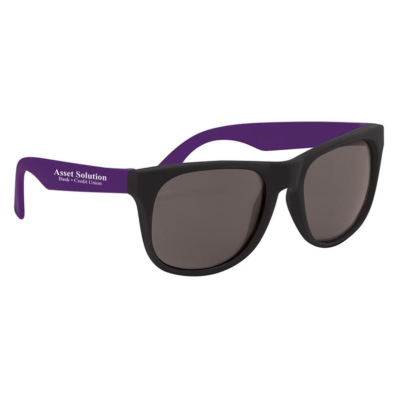 Black/Purple color option for Flexible Rubber Sunglasses
