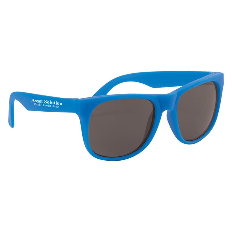 Blue/Blue color option for Flexible Rubber Sunglasses