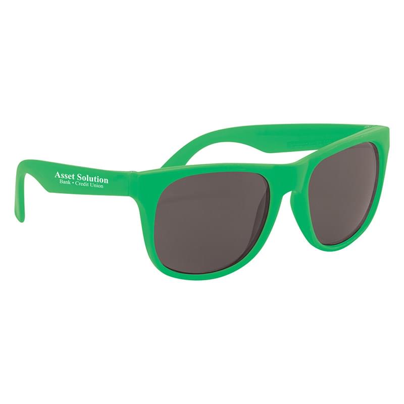 Green/Green color option for Flexible Rubber Sunglasses
