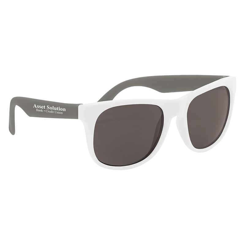 White/Gray color option for Flexible Rubber Sunglasses