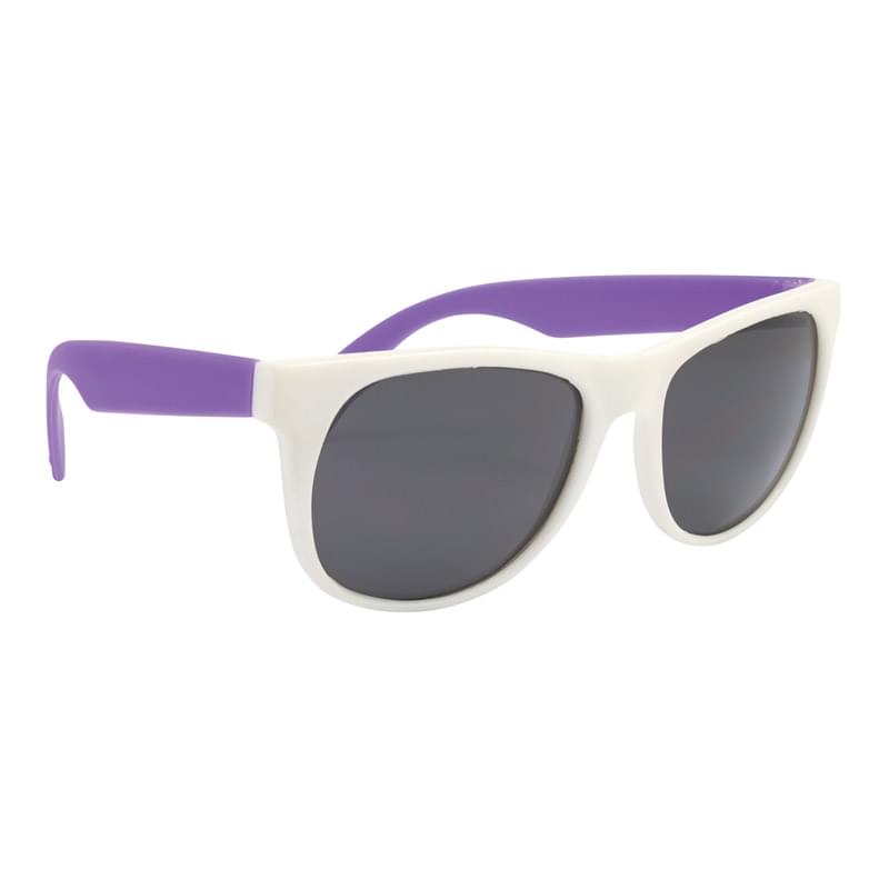 White/Purple color option for Flexible Rubber Sunglasses
