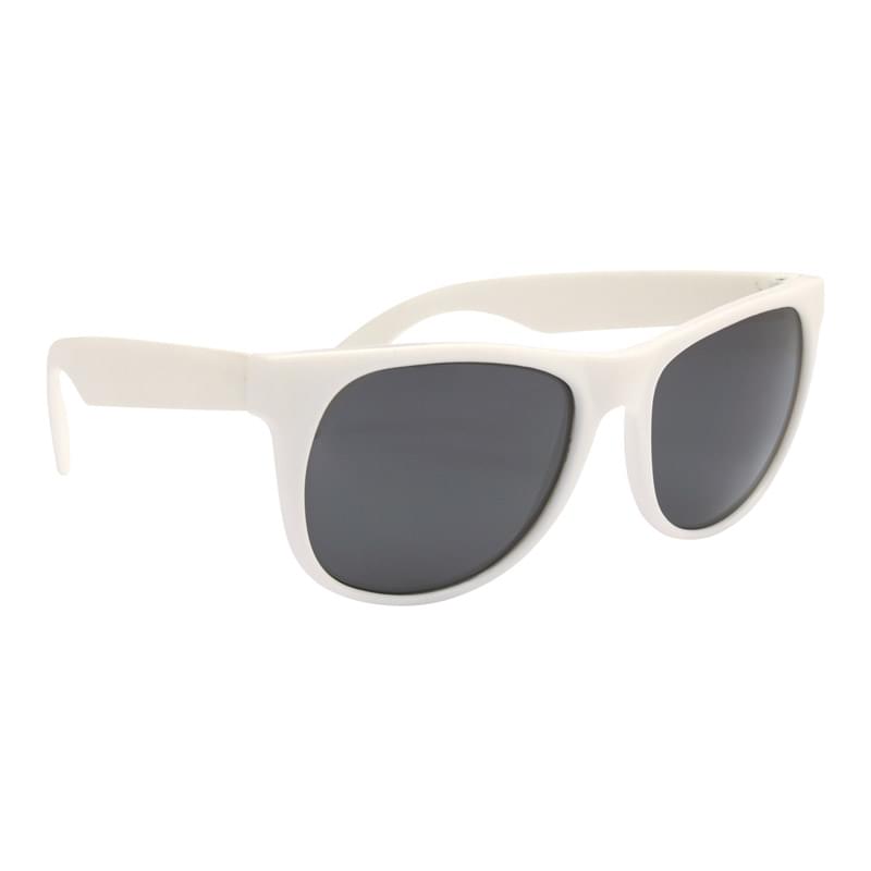 White/White color option for Flexible Rubber Sunglasses