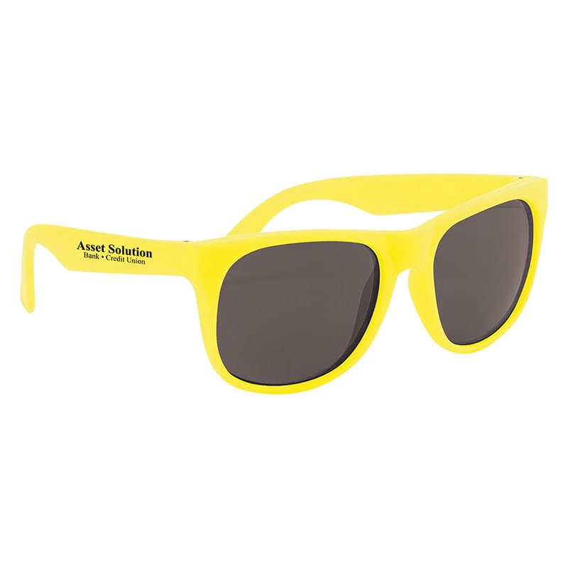 Yellow/Yellow color option for Flexible Rubber Sunglasses