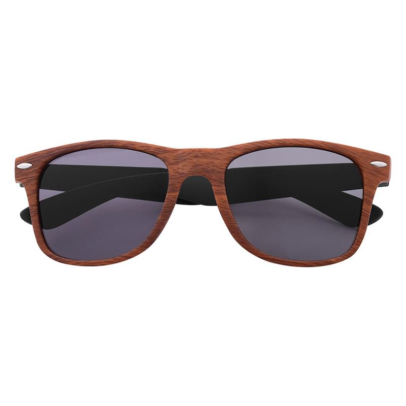 Wood Black color option for Customizable Protective Malibu Sunglasses