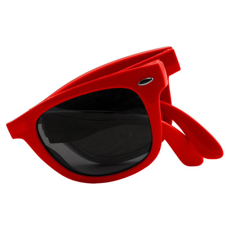 Red color option for Full Color Folding Miami Sunglasses