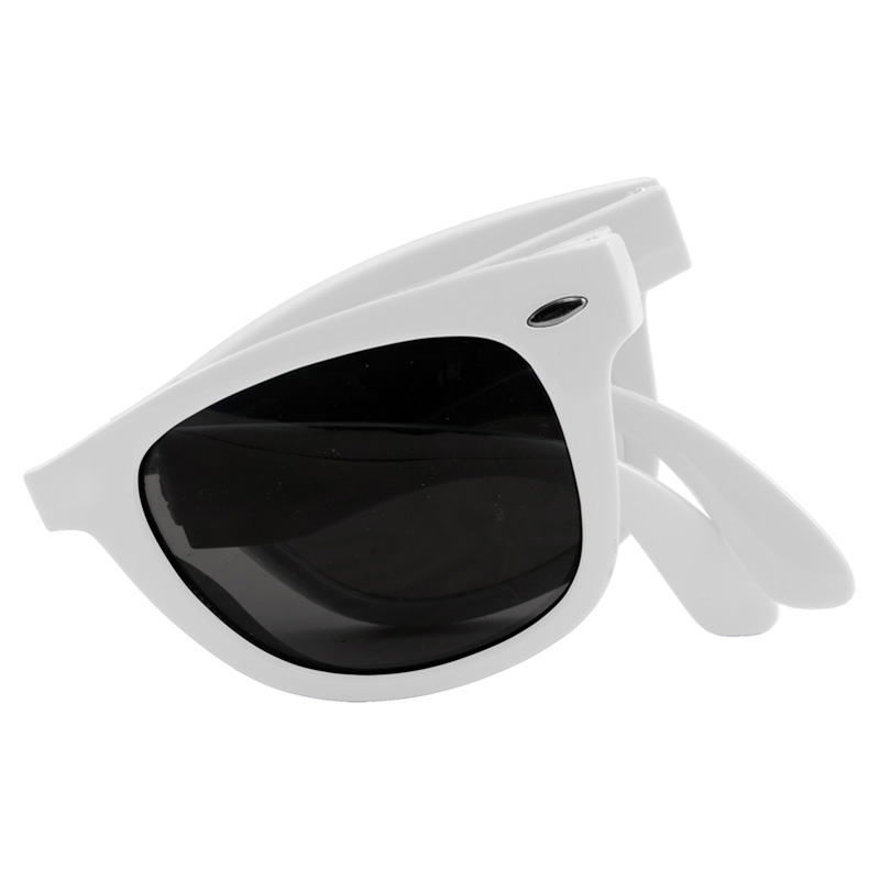 White color option for Full Color Folding Miami Sunglasses