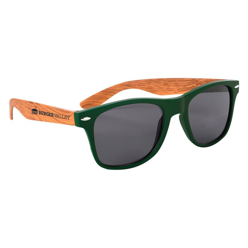 Hunter Green color option for Customizable Uv400 Surfrider Malibu Sunglasses