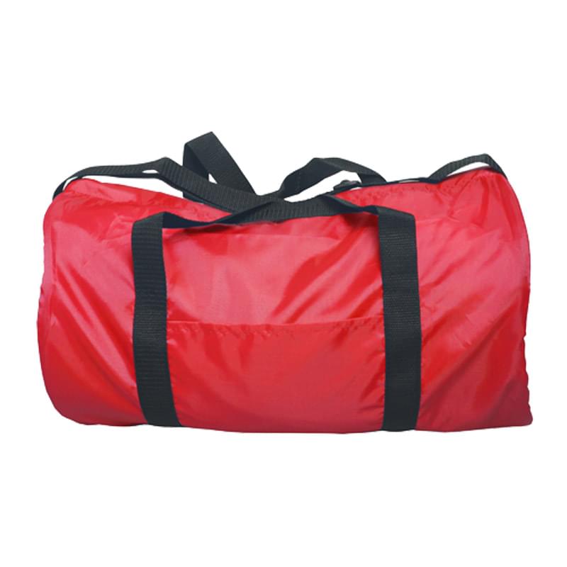Red color option for Duffel Bag   Polyester Gym Barrel Bag
