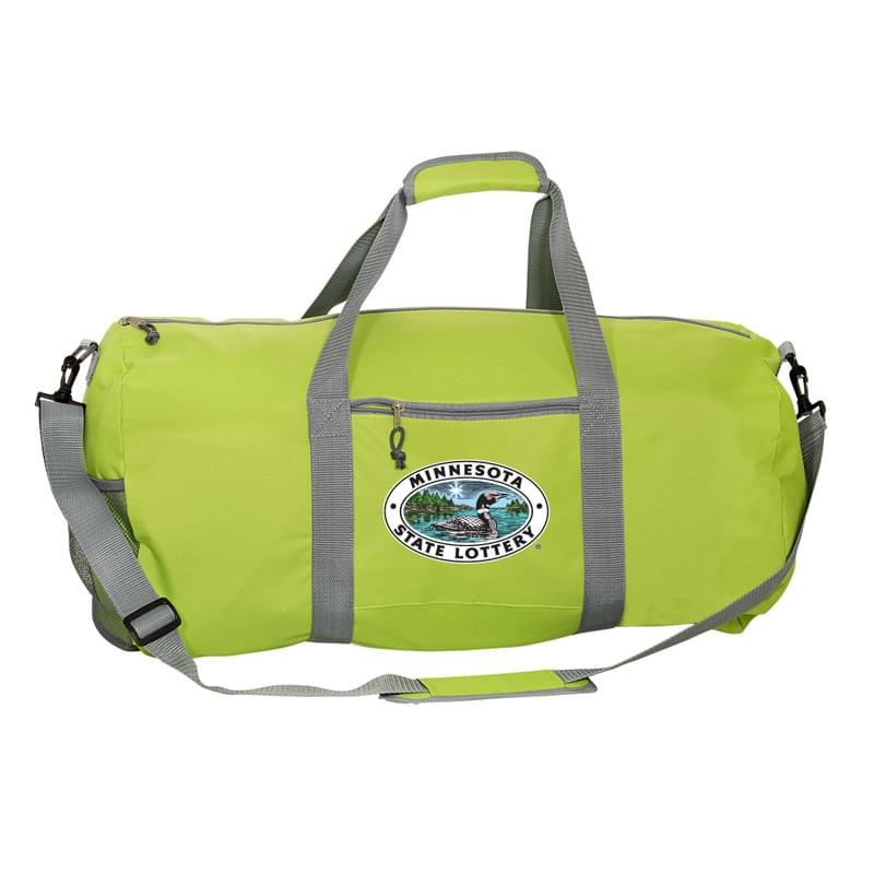 Lime Green color option for 600 D Budget Duffel