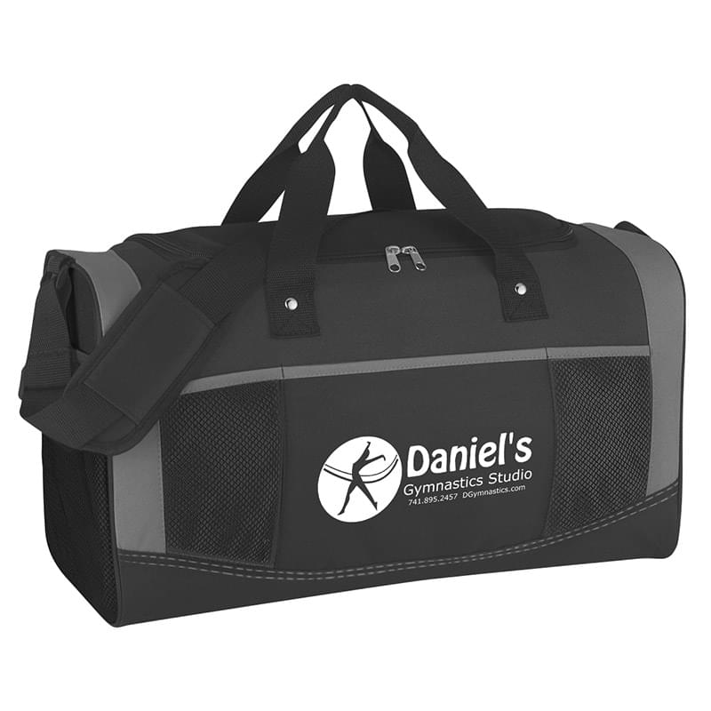 Black color option for Double Zippered Duffel Bag