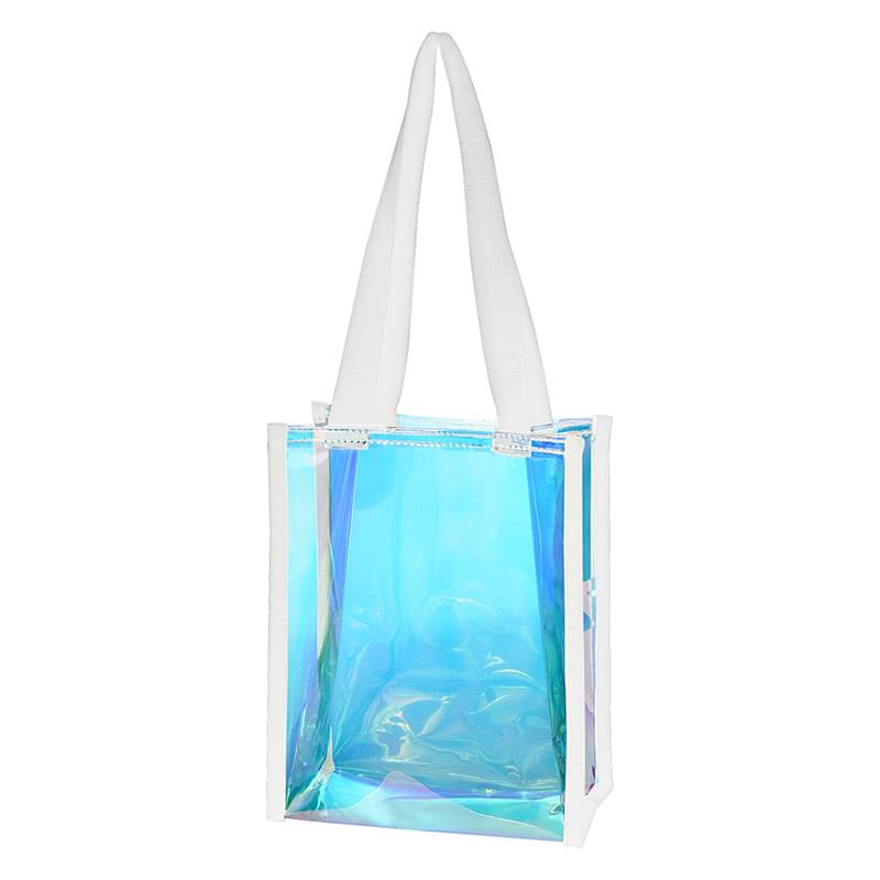 White color option for Glide Iridscent Tote Bag